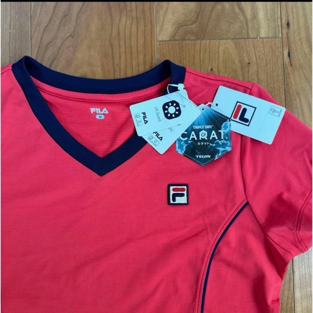新品★フィラ FILA レディース テニス ウェア デイジー エンボス　M