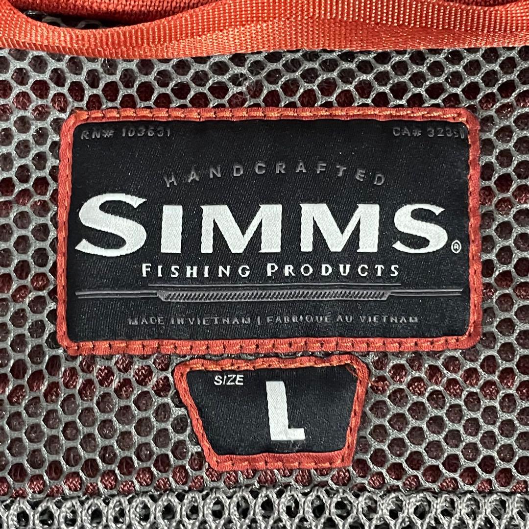 【美品】SIMMS フィッシッングベスト シムス 渓流 フライ サイズL ベスト