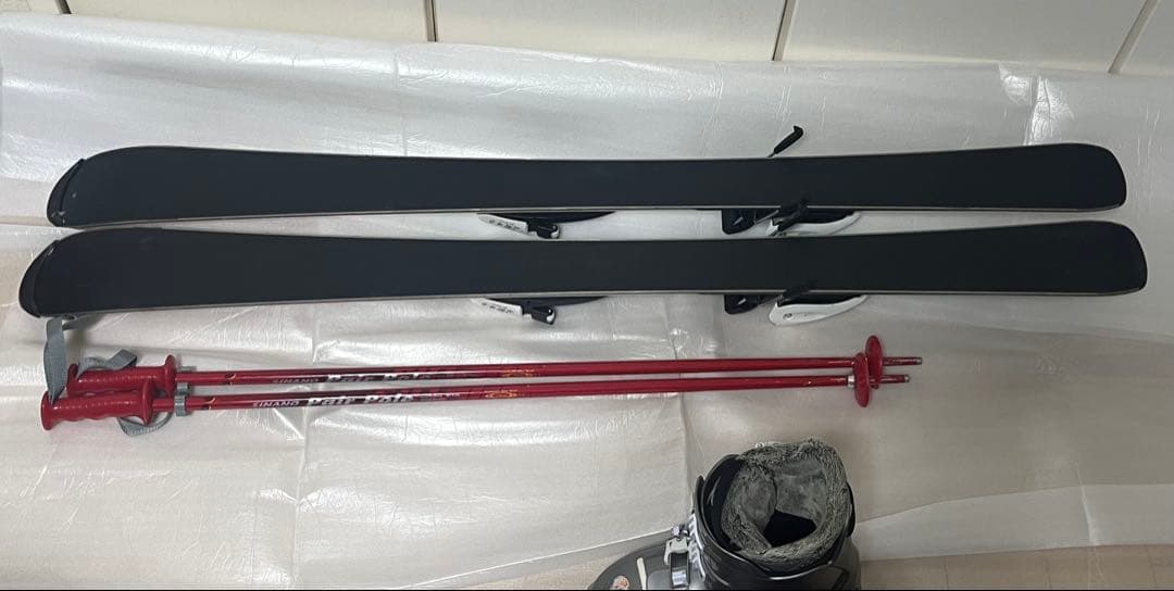 スキーセット　HEAD(117cm)、ブーツ(21cm)、ストック(86cm)