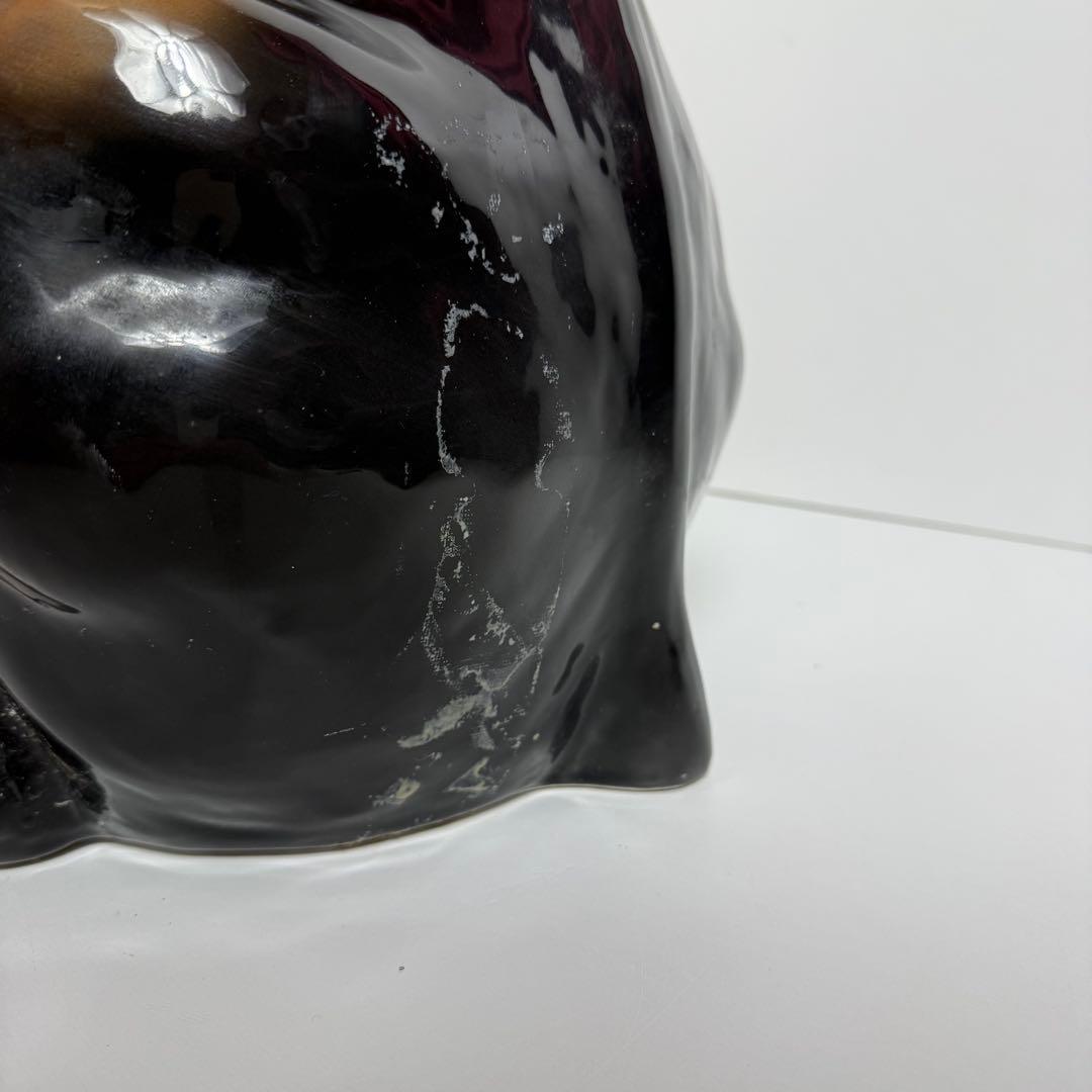 大型　ドーベルマン オブジェ　 置物 犬 陶器　ビンテージ　成犬