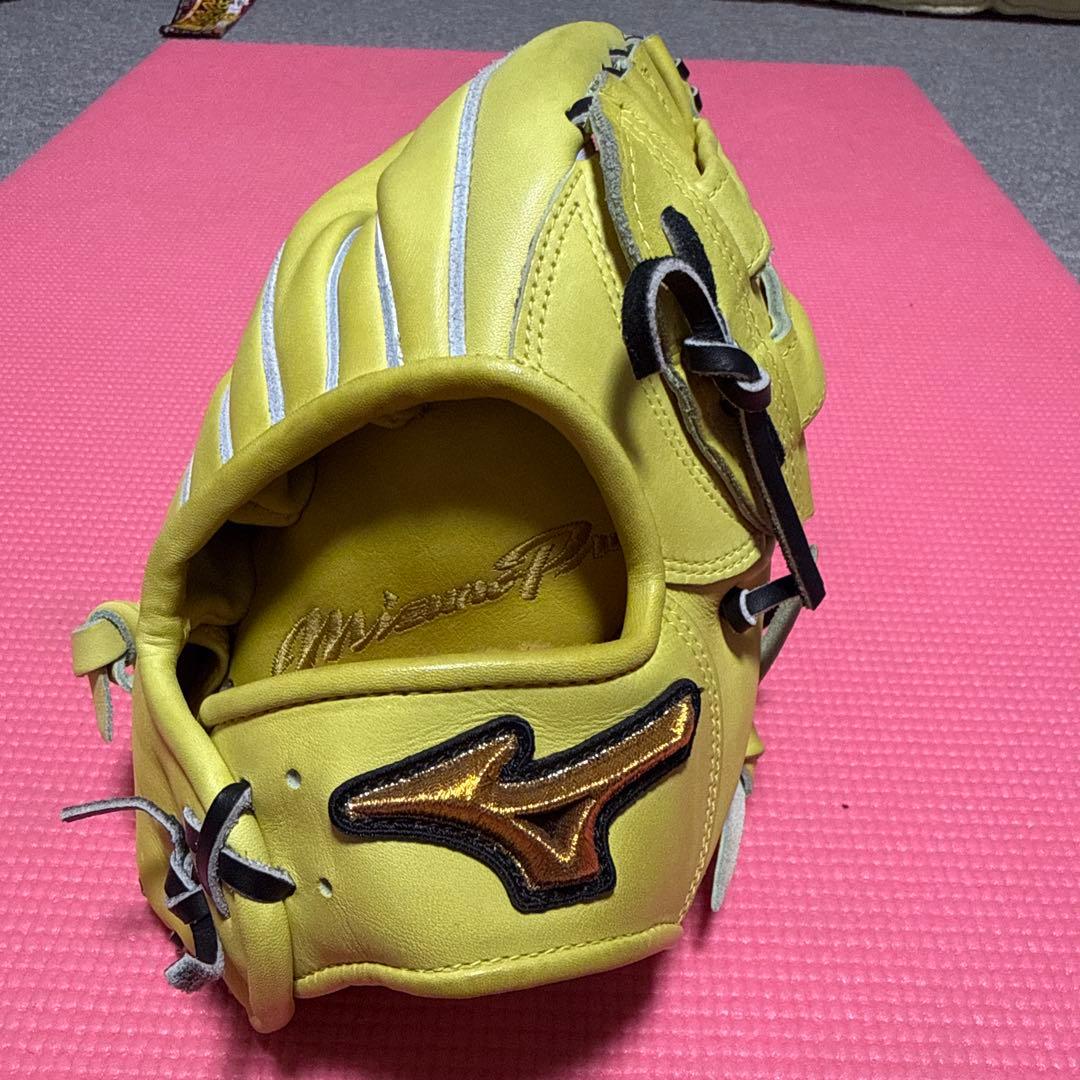 Mizuno 硬式グローブ イエロー