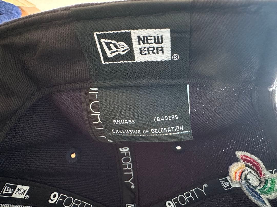 NEW ERA 9FORTY J刺繍キャップ ネイビー