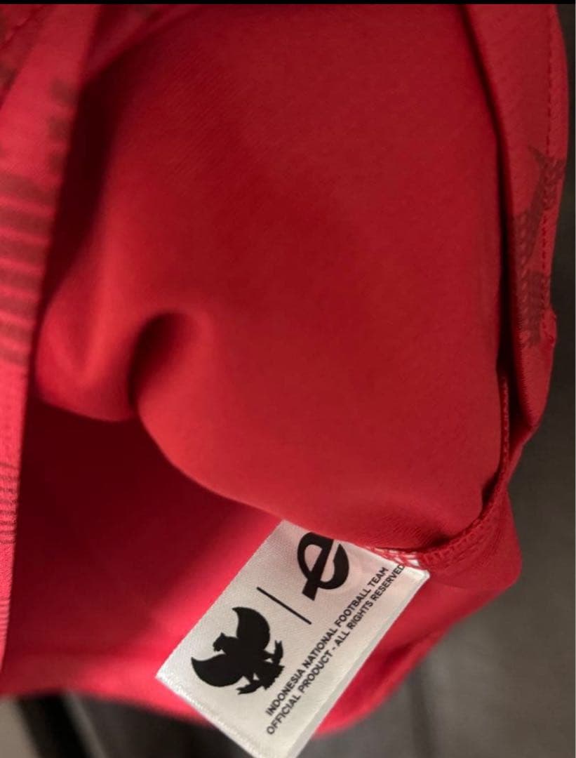 erspo インドネシア サッカー ジャージ 赤 SIZE L