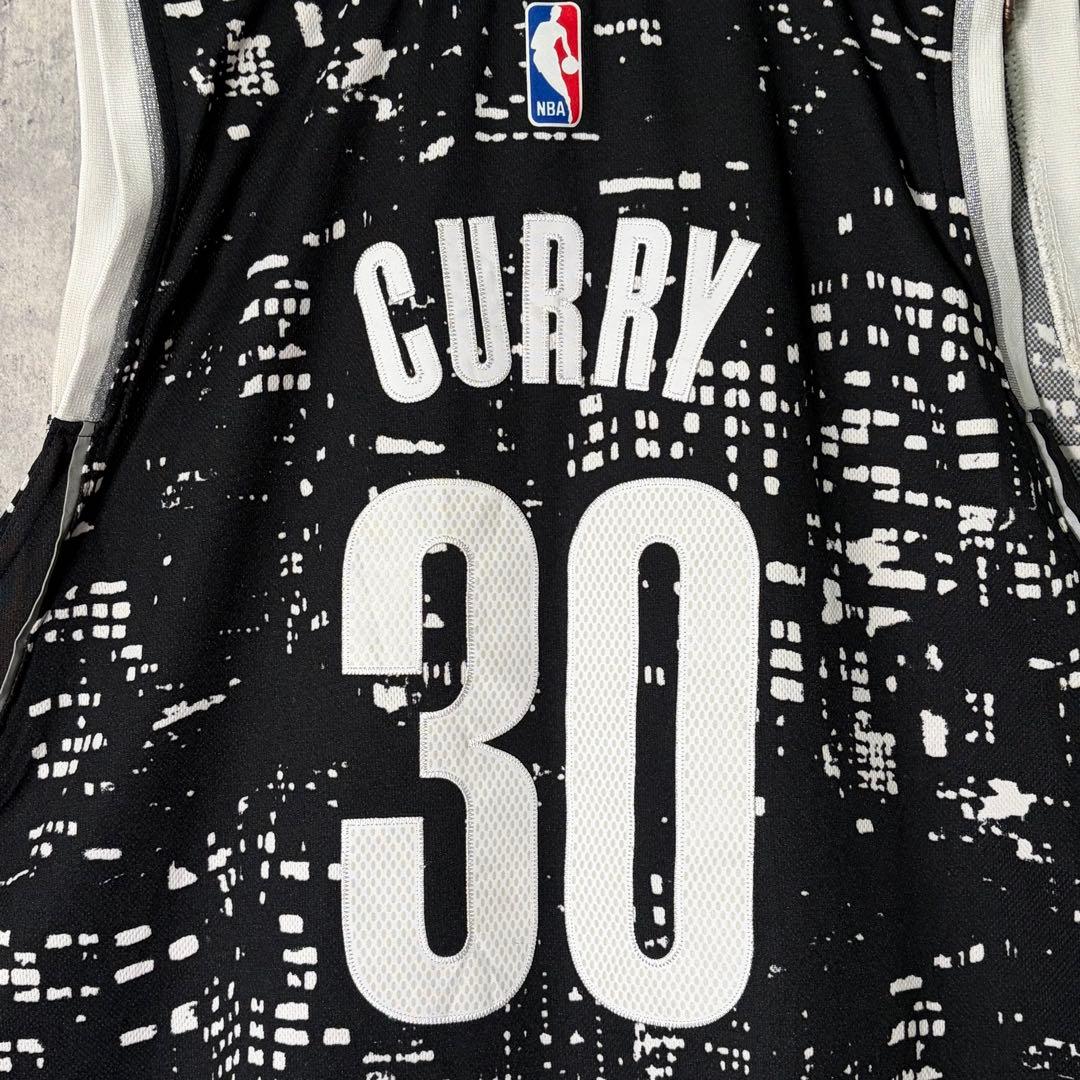 希少デザイン NBA ウォリアーズ カリー シティライト ユニフォーム 刺繍