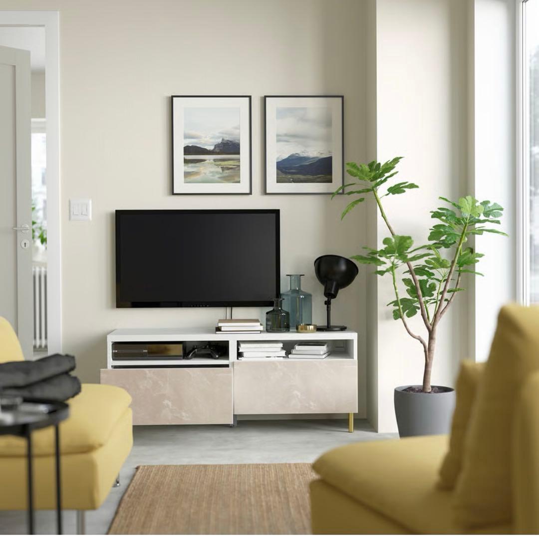 IKEA BESTA テレビ台 美中古 特価 最大55インチTV置き