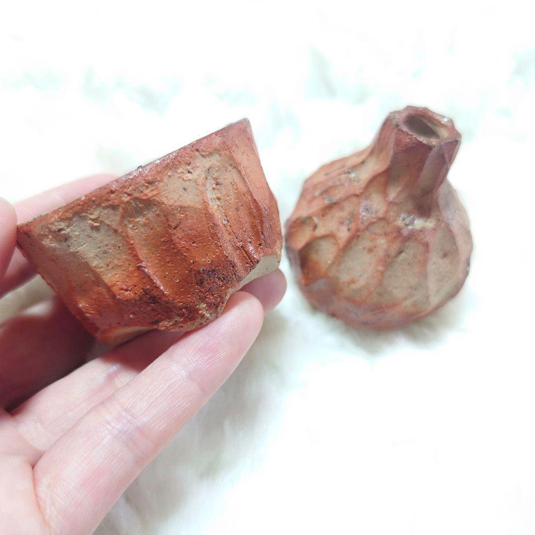 ◎【2618】40 .ひよこ　カップ…備前焼