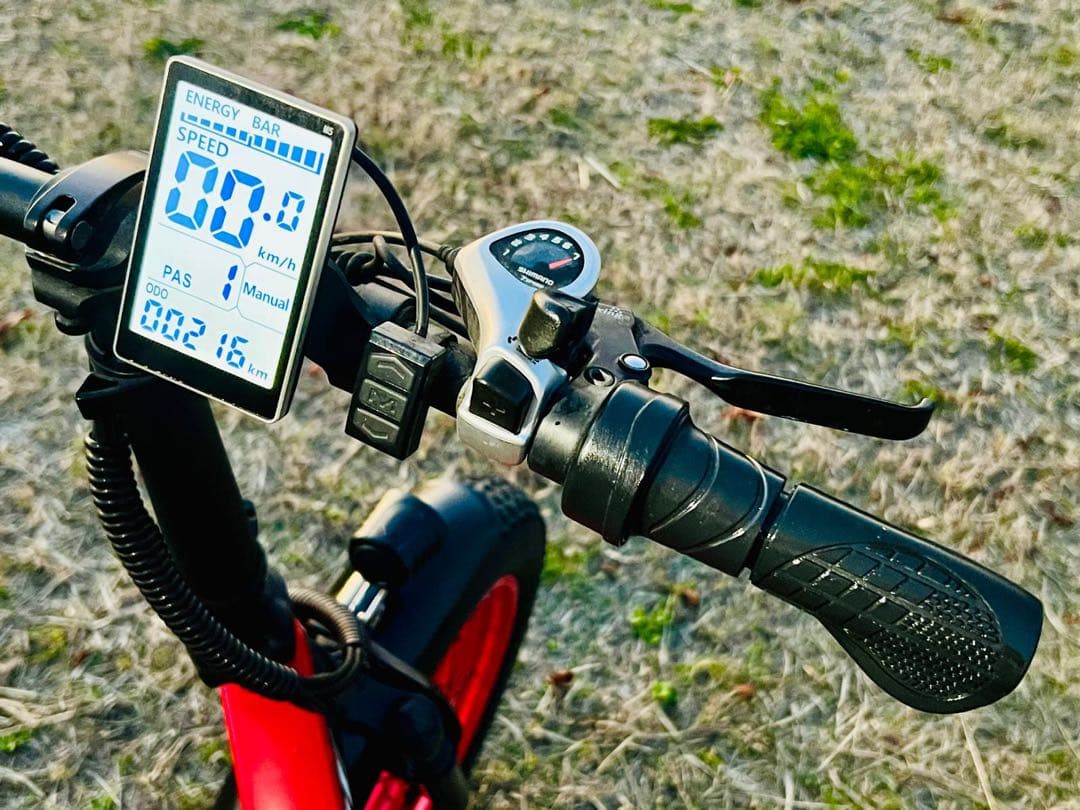SUYIE 電動アシスト自転車 赤黒　動作確認済み