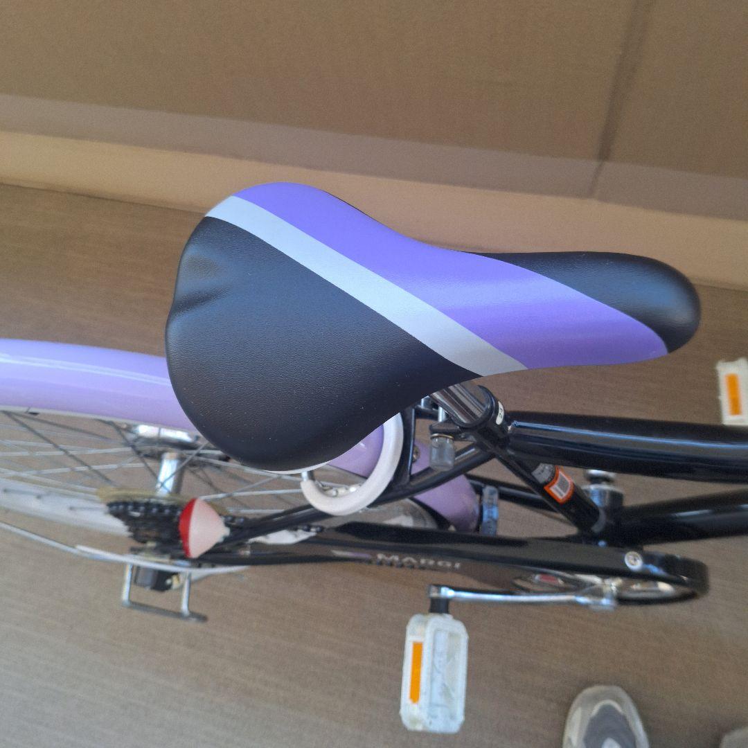 ダイワ MARGI 24インチ 子供用自転車 パープル/ブラック 引取り限定！