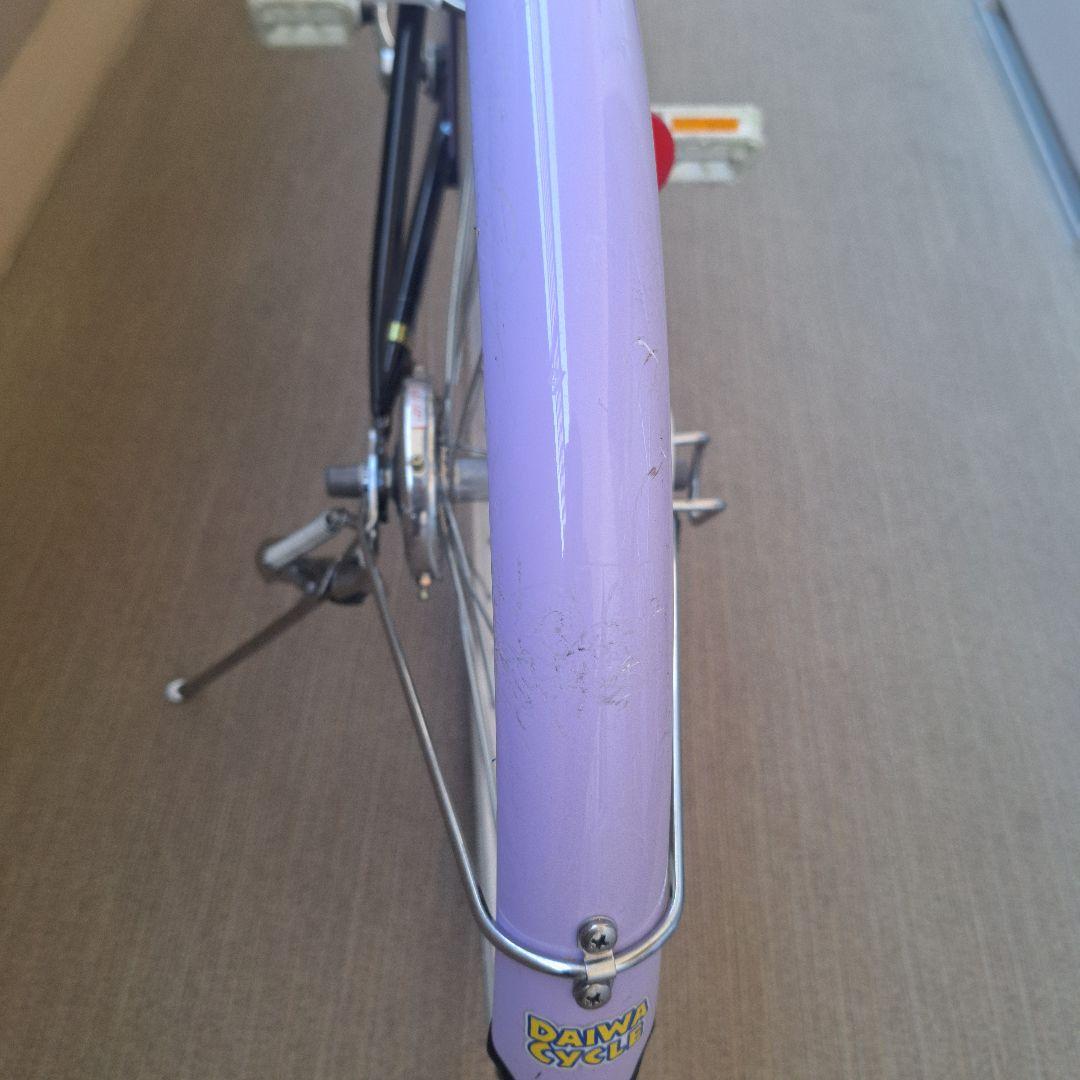 ダイワ MARGI 24インチ 子供用自転車 パープル/ブラック 引取り限定！