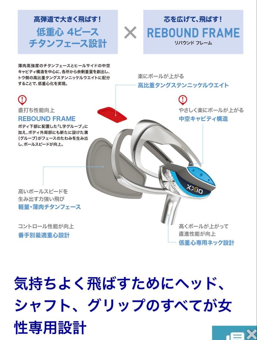 XXIO レディース アイアンAW