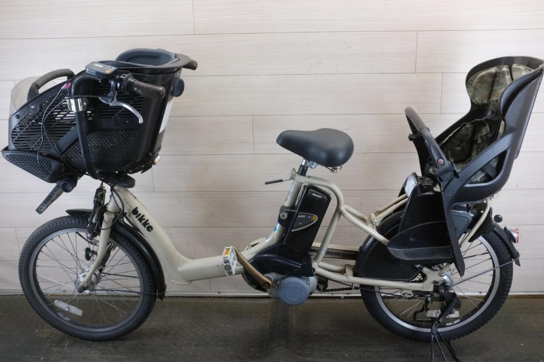けん ) BIKKE 　 20インチ 3段変速 8.9Ah 前カゴに変更