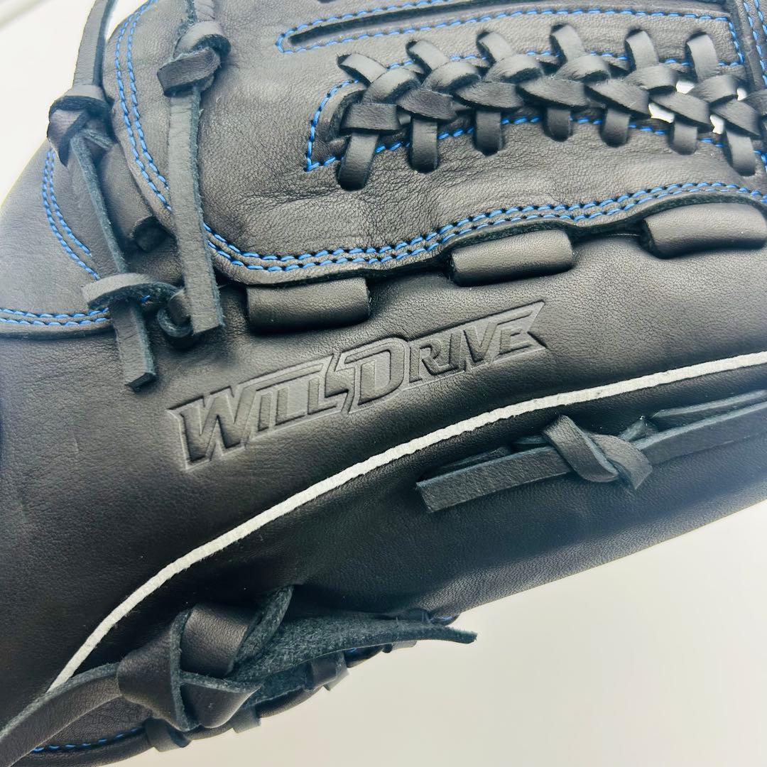 美品✨Mizuno ミズノ　ウィルドライブ ブルー　右投げソフトボール　グローブ