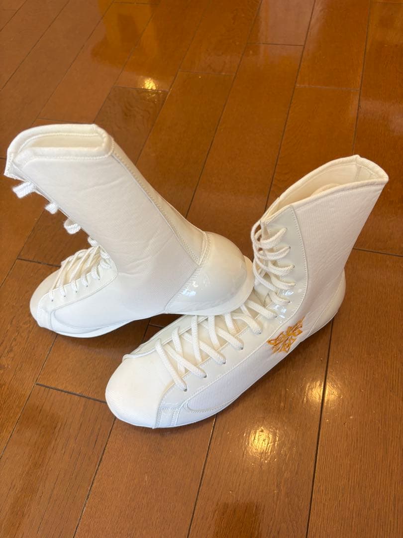 ボクシングシューズ ホワイト ハイカット