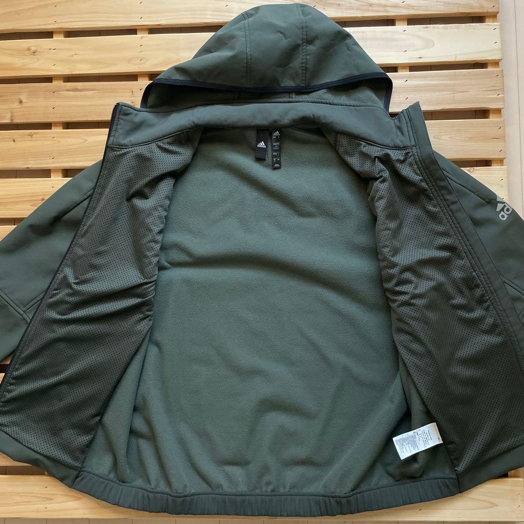 adidas ジュニア／ジャケットパンツ上下セット オリーブグリーン