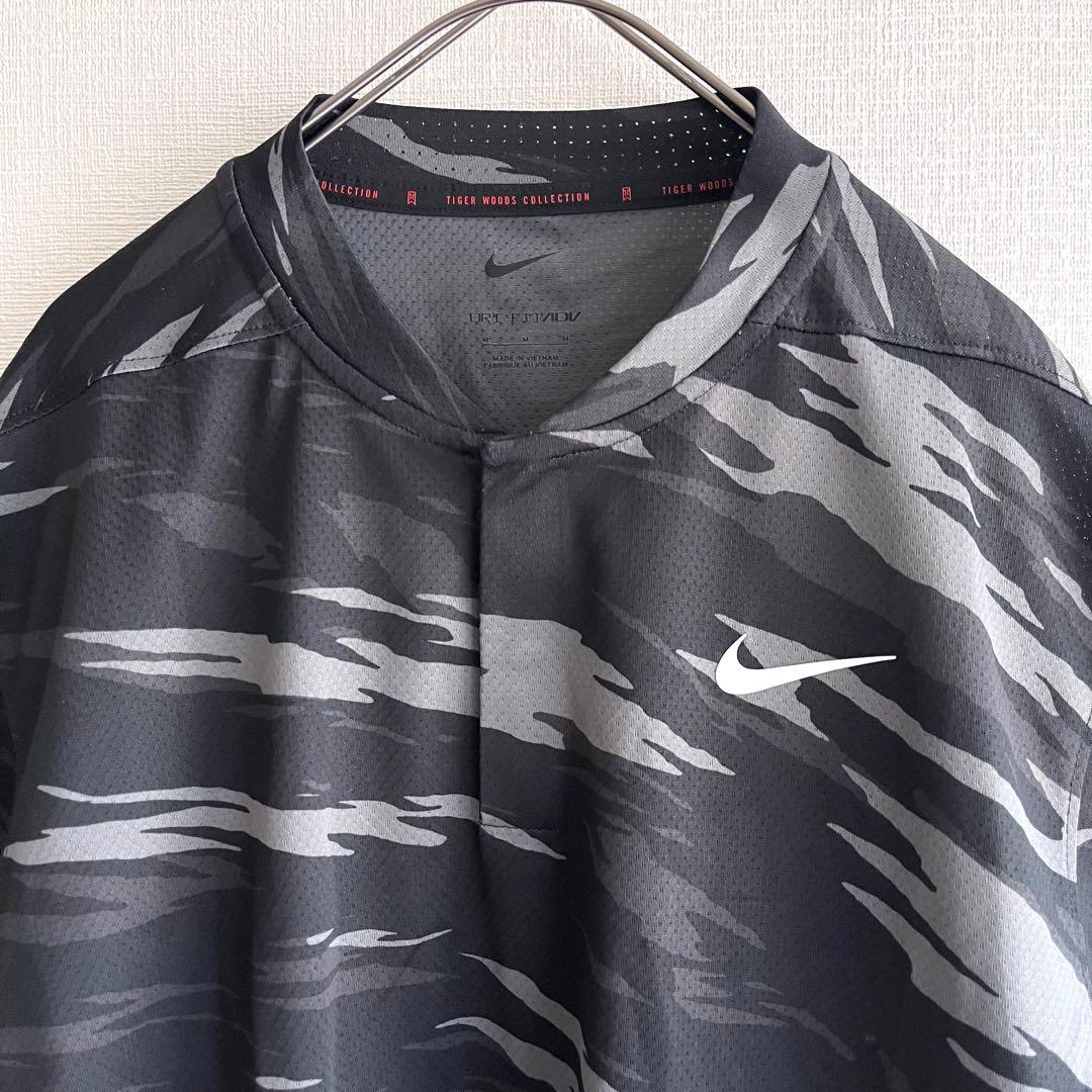 【ナイキ】NIKE ドライフィット　タイガーウッズ 半袖シャツ　ゴルフ　希少