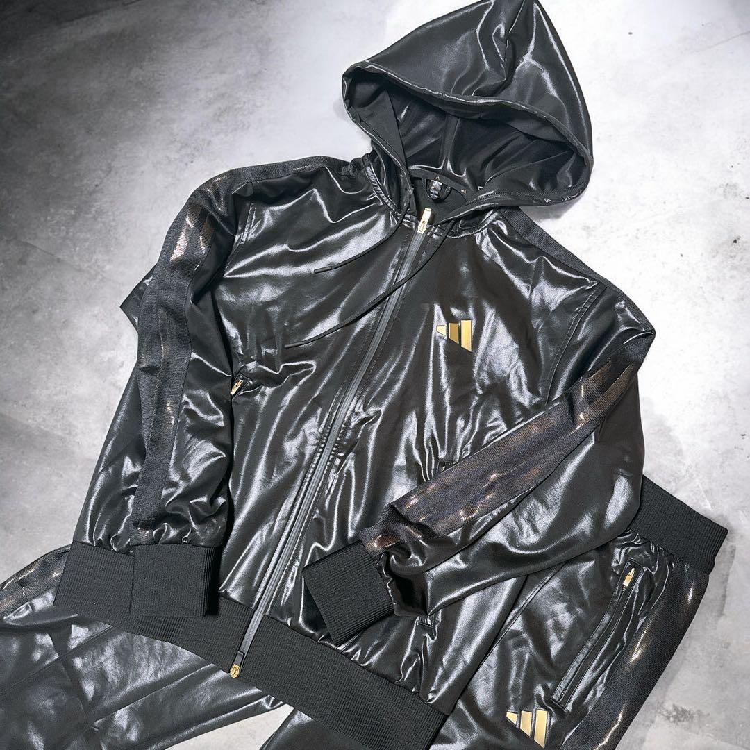 adidas Stadium Gold コーティングジャケット セットアップ新品
