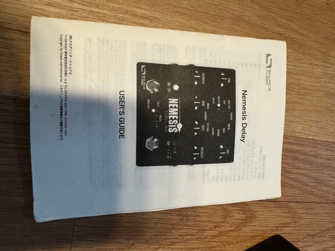 Source Audio Nemesis Delay +スイッチ ※半ジャンク
