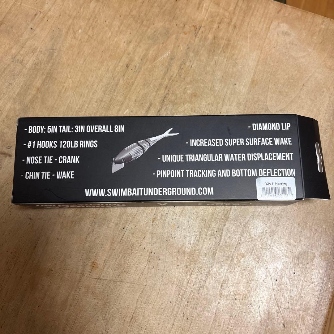 【新品】Swimbait Underground × Rago Baits D3