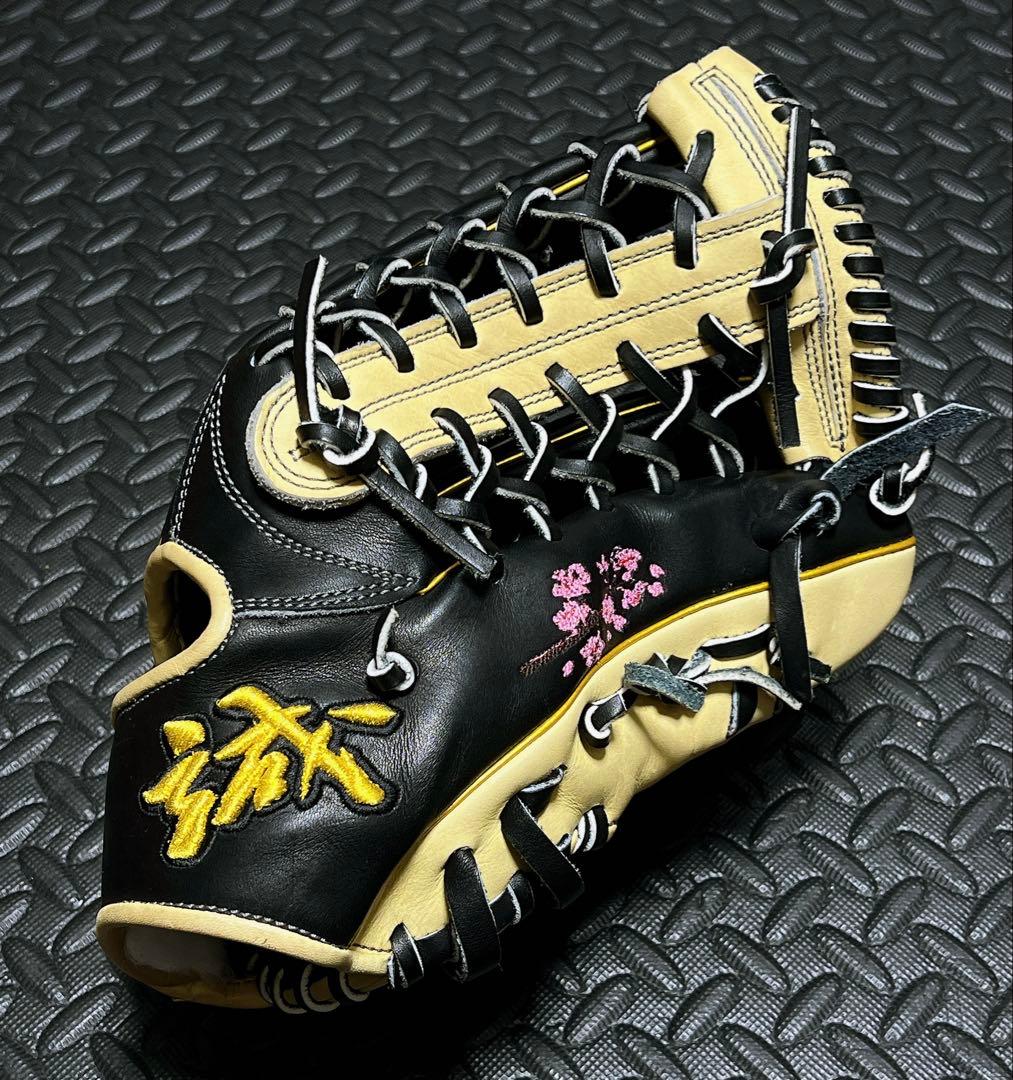 美品 誠 マコト MAKOTOグローブ オーダー 軟式 外野用 グローブ