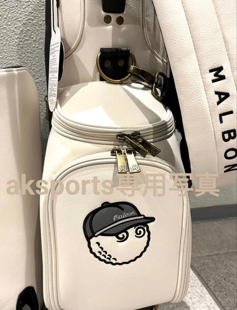 在庫処分●マルボンゴルフキャディバッグホワイトスタンドバッグ