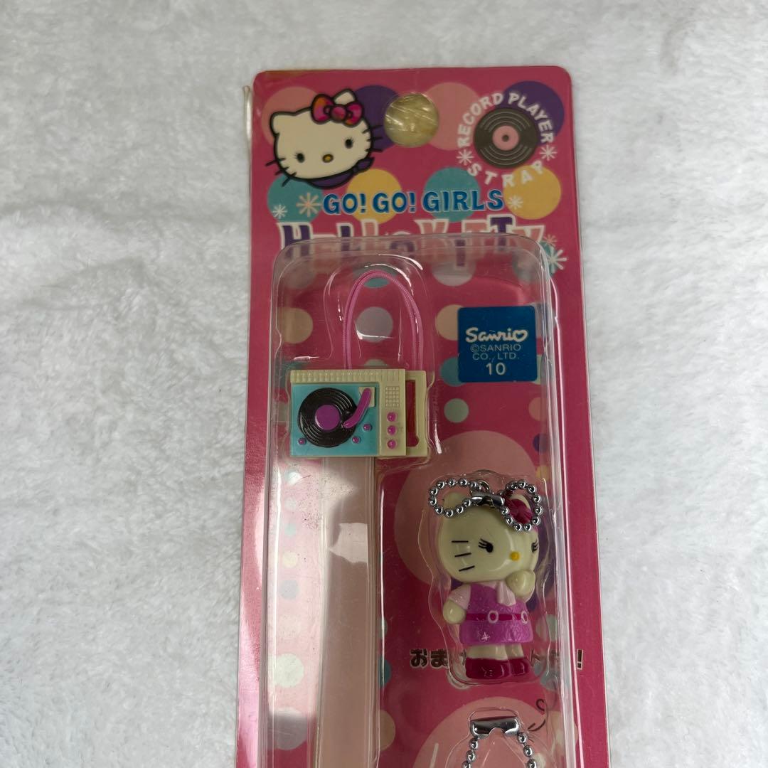 希少　GO!GO！GIRLSハローキティレコードプレーヤーストラップ　現状