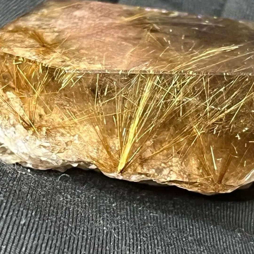 ルチルクォーツ　タイチンルチルクォーツ　フリーフォーム　原石　最高品質