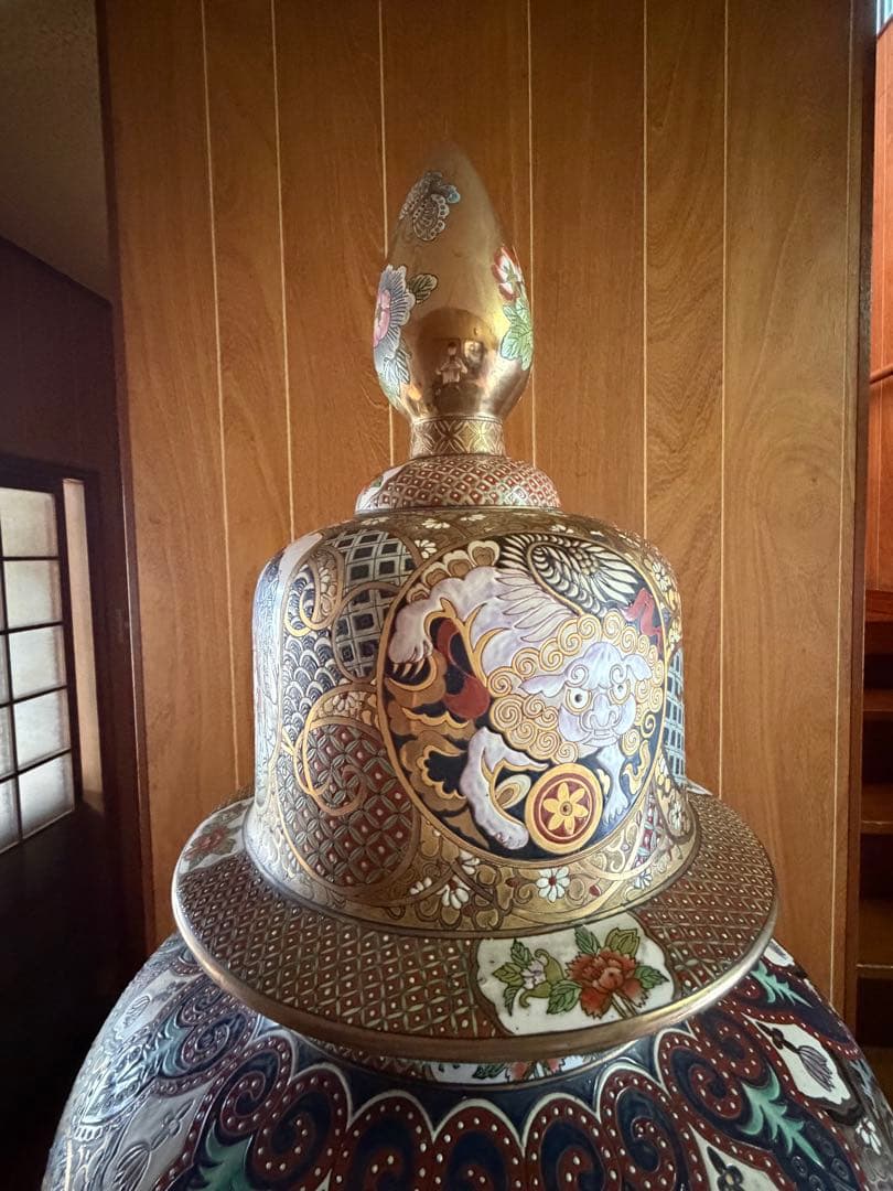 有田焼 大きな陶器花瓶 日本の伝統デザイン 2m