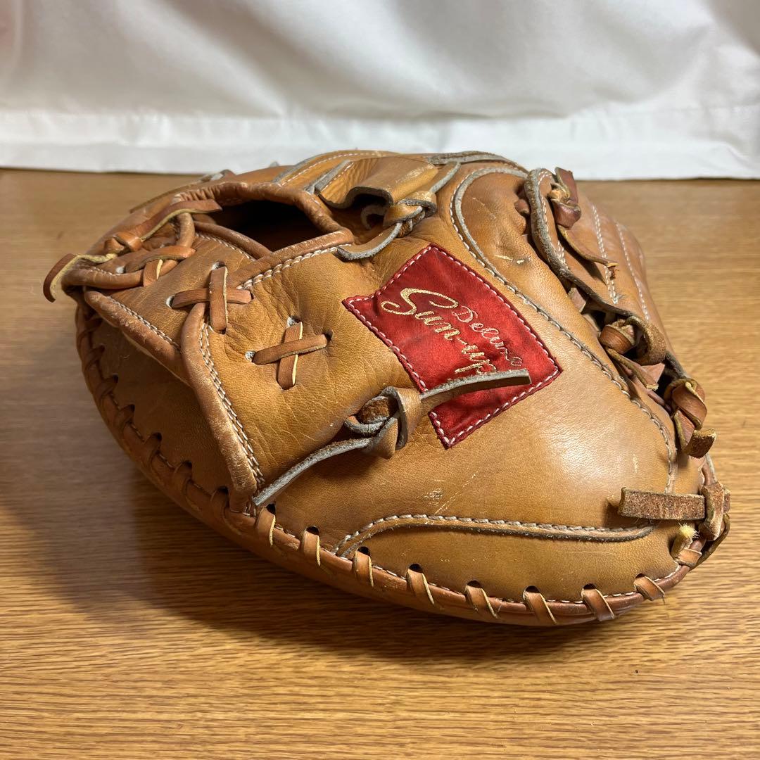 サンアップ デラックス 一般硬式 キャッチャーミット トレーニングミット 美品