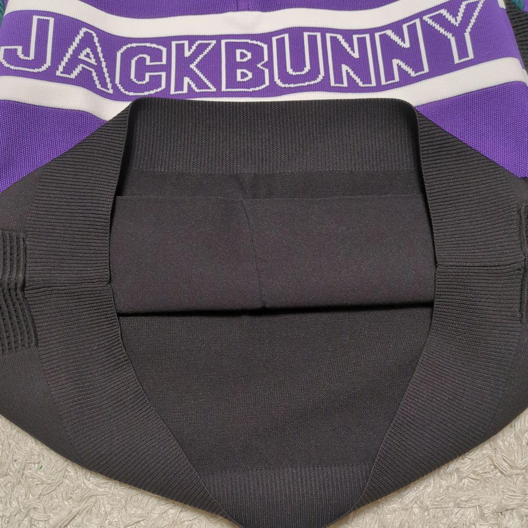 【美品】ジャックバニー ニット ハーフジップ パープル メンズ ゴルフ 6