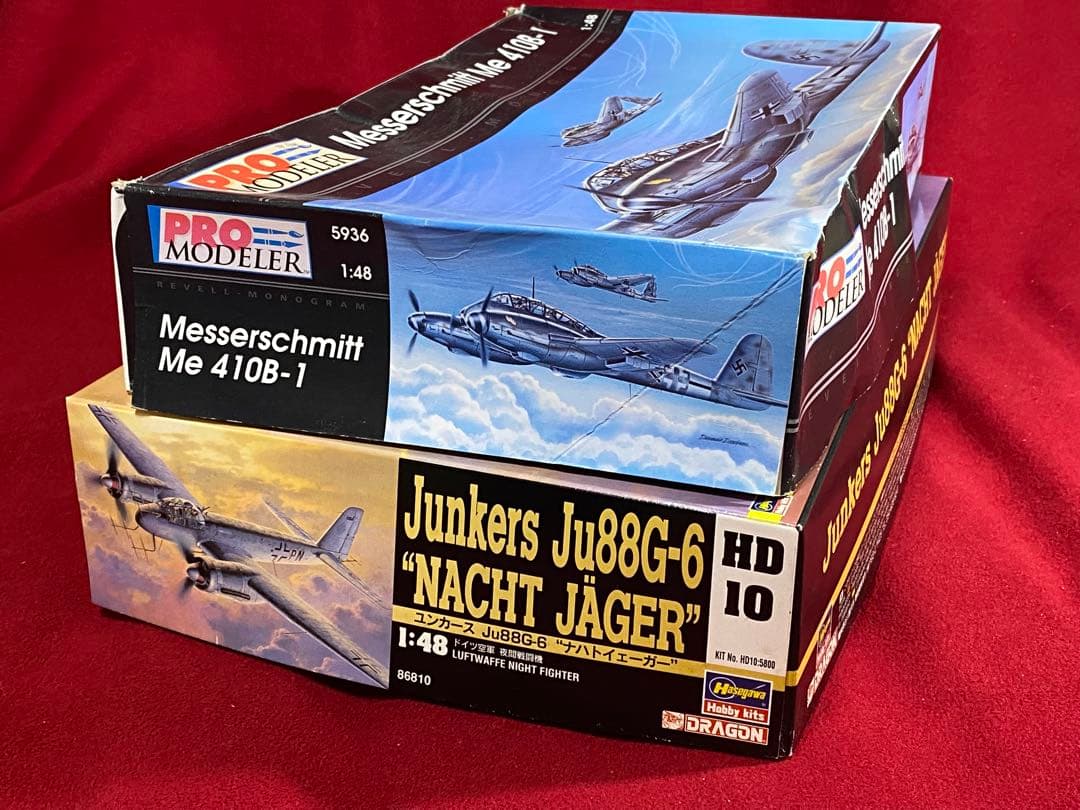 ドラゴン1/48 Ju-88G-6 & プロモデラー1/48 Me-410B