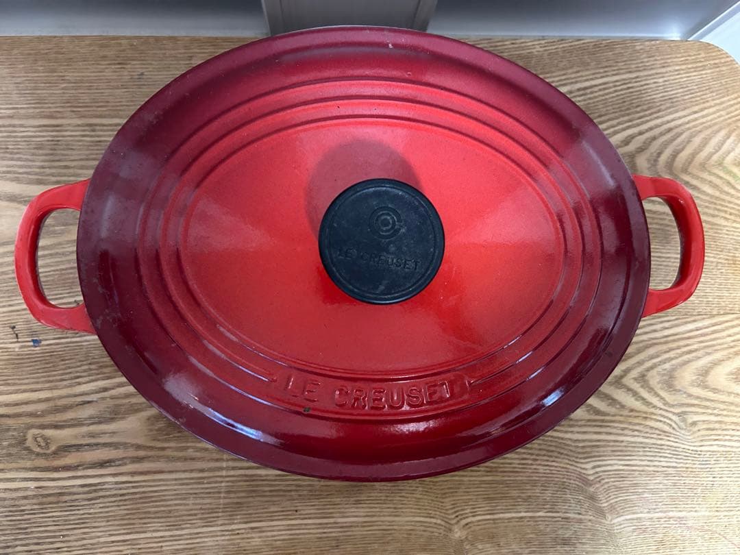 LE CREUSET 鋳鉄製 両手鍋 ル・クルーゼ ２５ オーバル　 レッド
