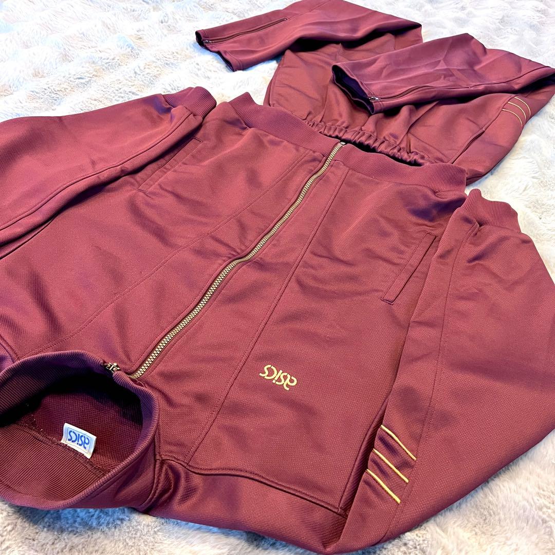 美品 asics アシックス セットアップジャージ 日本製　LL相当　Y2K