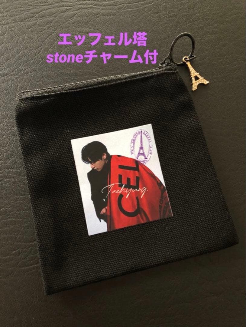 BTSテテ テヒョン V キャンバスポーチ&アクリルクリップ２点セット