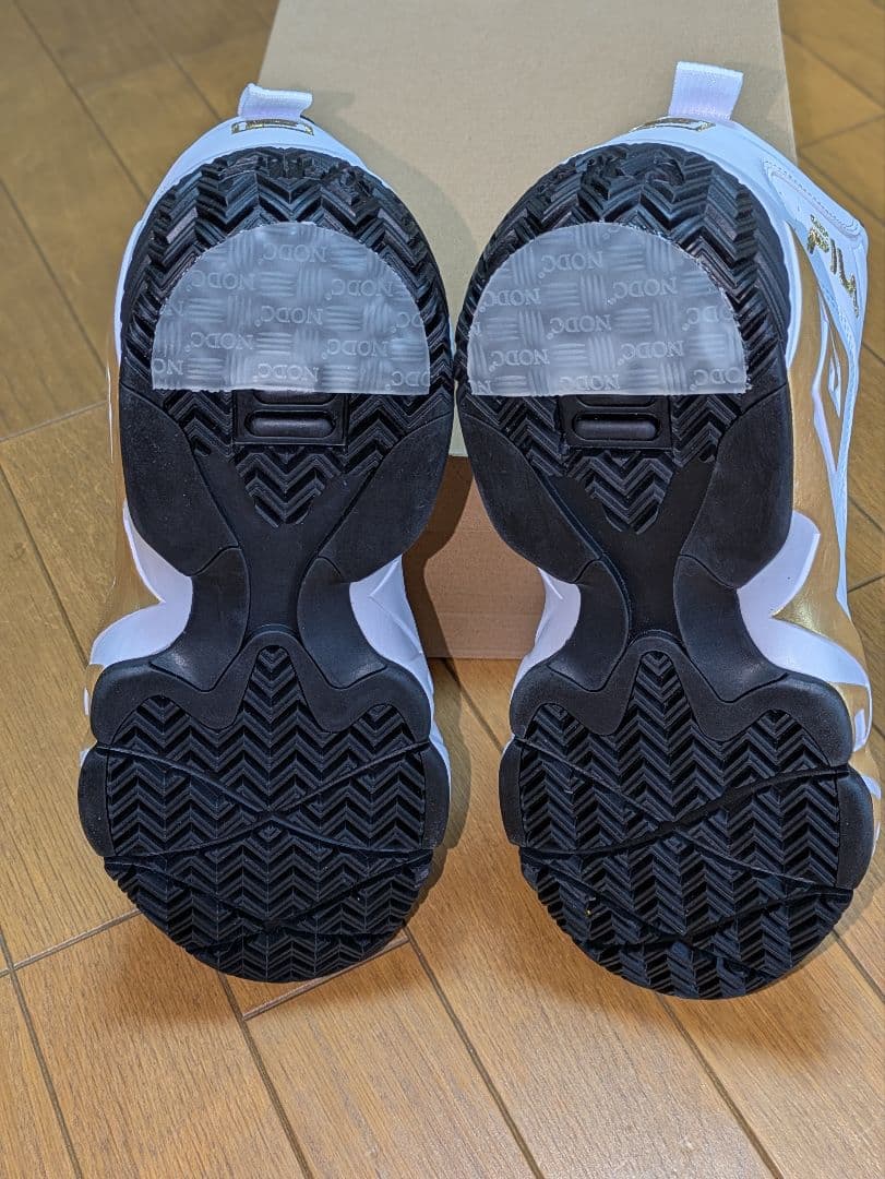 早い者勝ち・FILA MB ホワイト ゴールド ハイカットシューズ