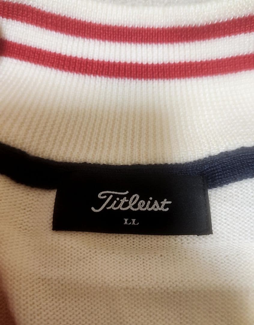 タイトリスト Titleist フルジップ ニットセーター Size LL
