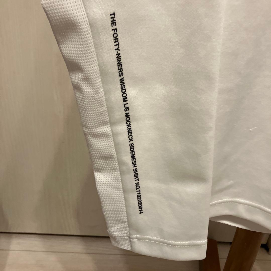 TFW49 (ティーエフダブリュウ) サイドメッシュモックネックTシャツL
