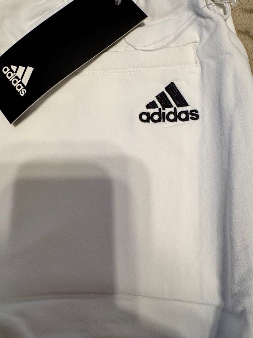 新品タグ付き adidas アディダス ジャージパンツ 白 黒 ゴルフ用