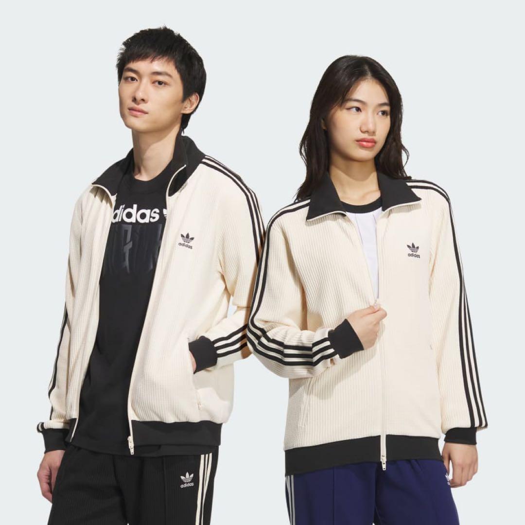 adidas トラックワッフルジャケット S
