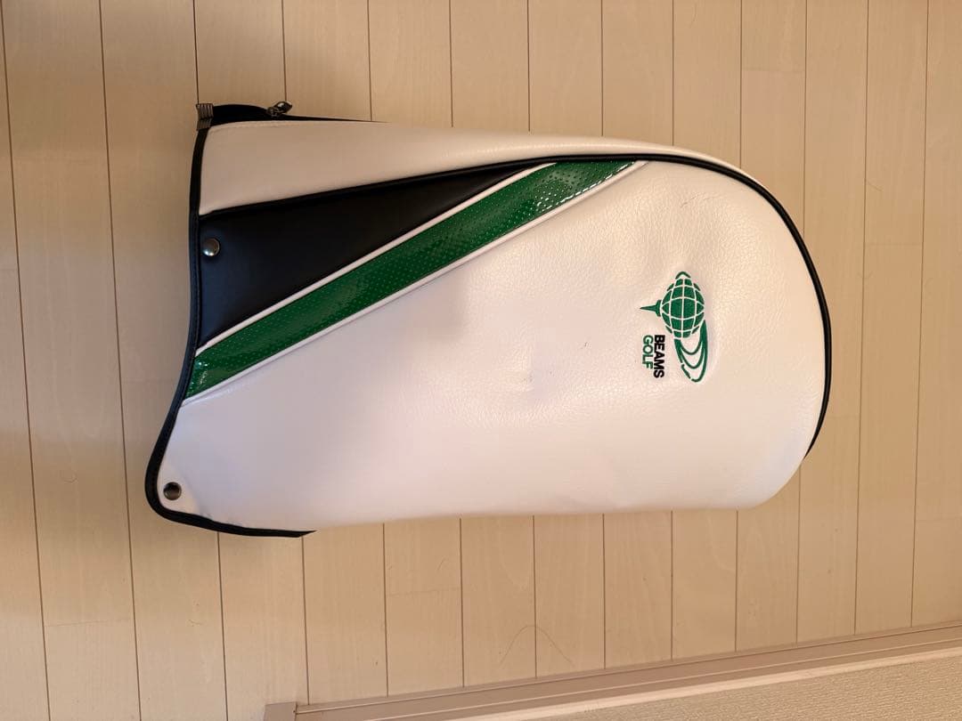 BEAMS GOLF キャディバッグ ホワイト グリーン