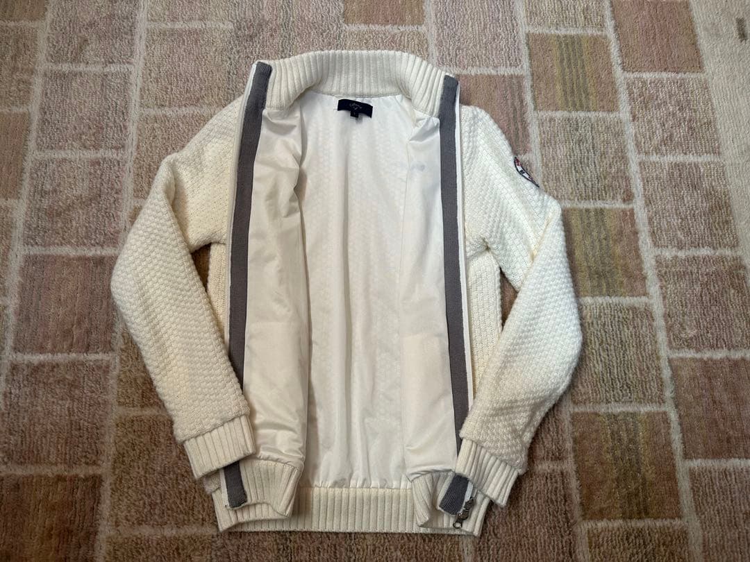 【未使用級】キャロウェイ Callaway ニット ダブルジップ ブルゾン S
