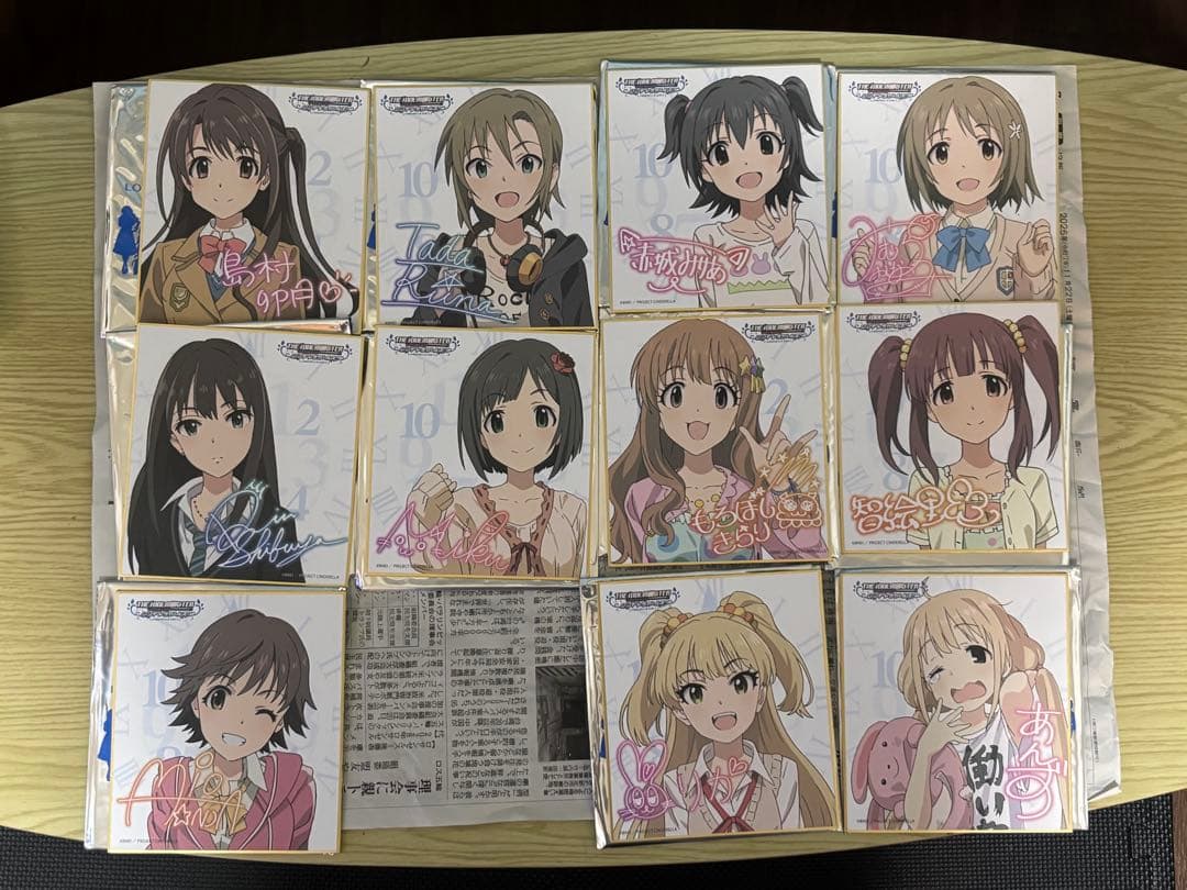 デレマス ロッテリア Newtype コラボ ラバスト ミニ色紙 まとめ売り
