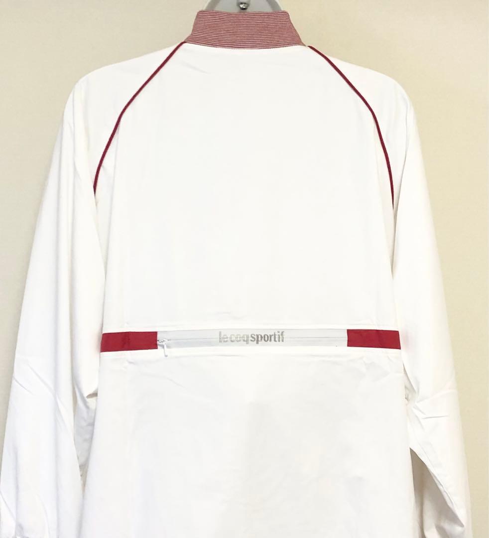 美品 ルコックスポルティフ ジャケットセットアップ ホワイト/レッド Ｌ