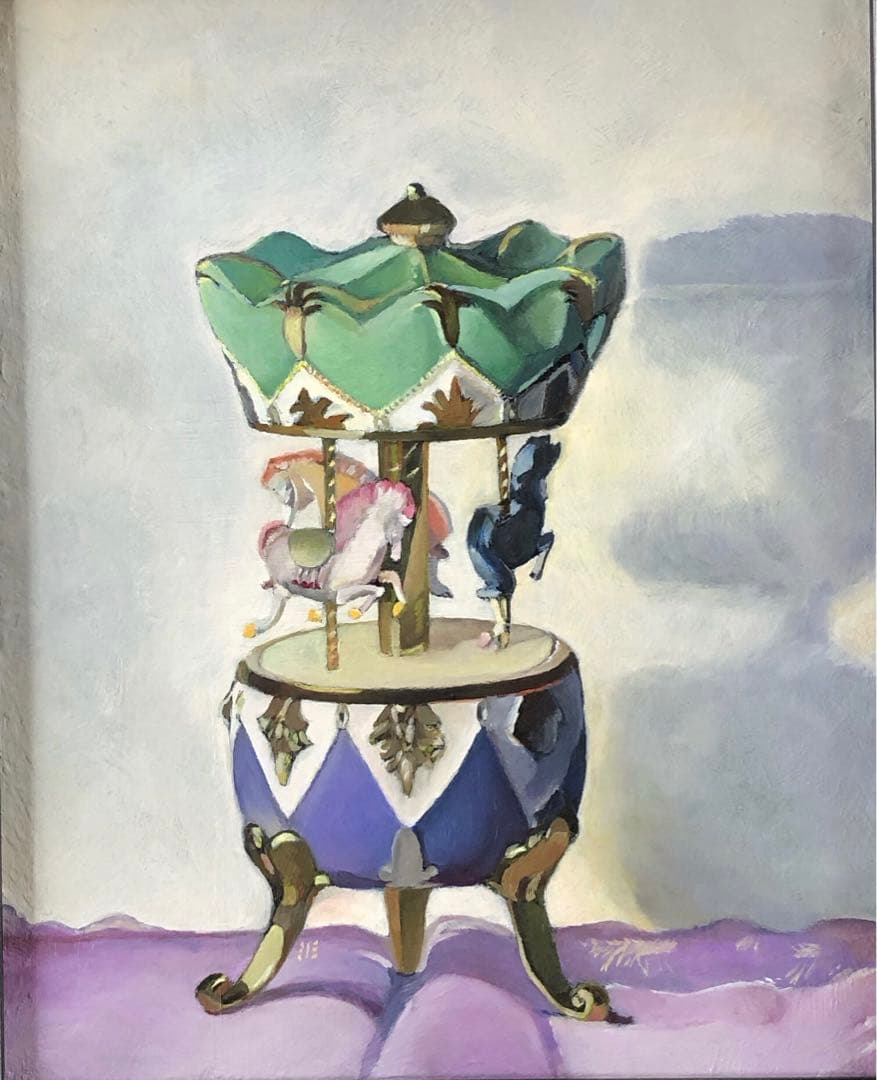 油彩画（メリーゴーランドのオルゴール）