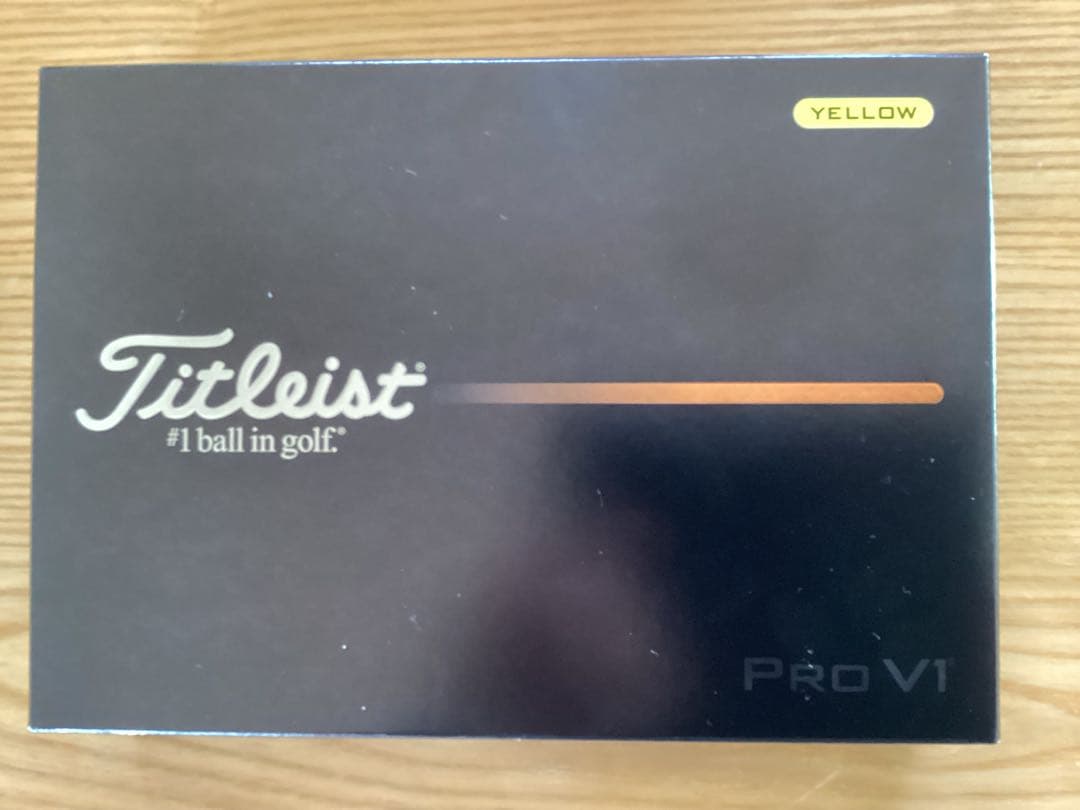 タイトリストPro V1 ゴルフボールイエロー　マーカー付き