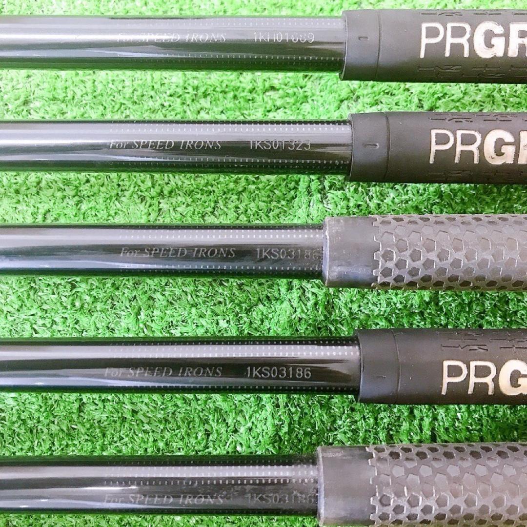 テ96★プロギア901 スピードアイアン10本セット PRGRカーボン M-40