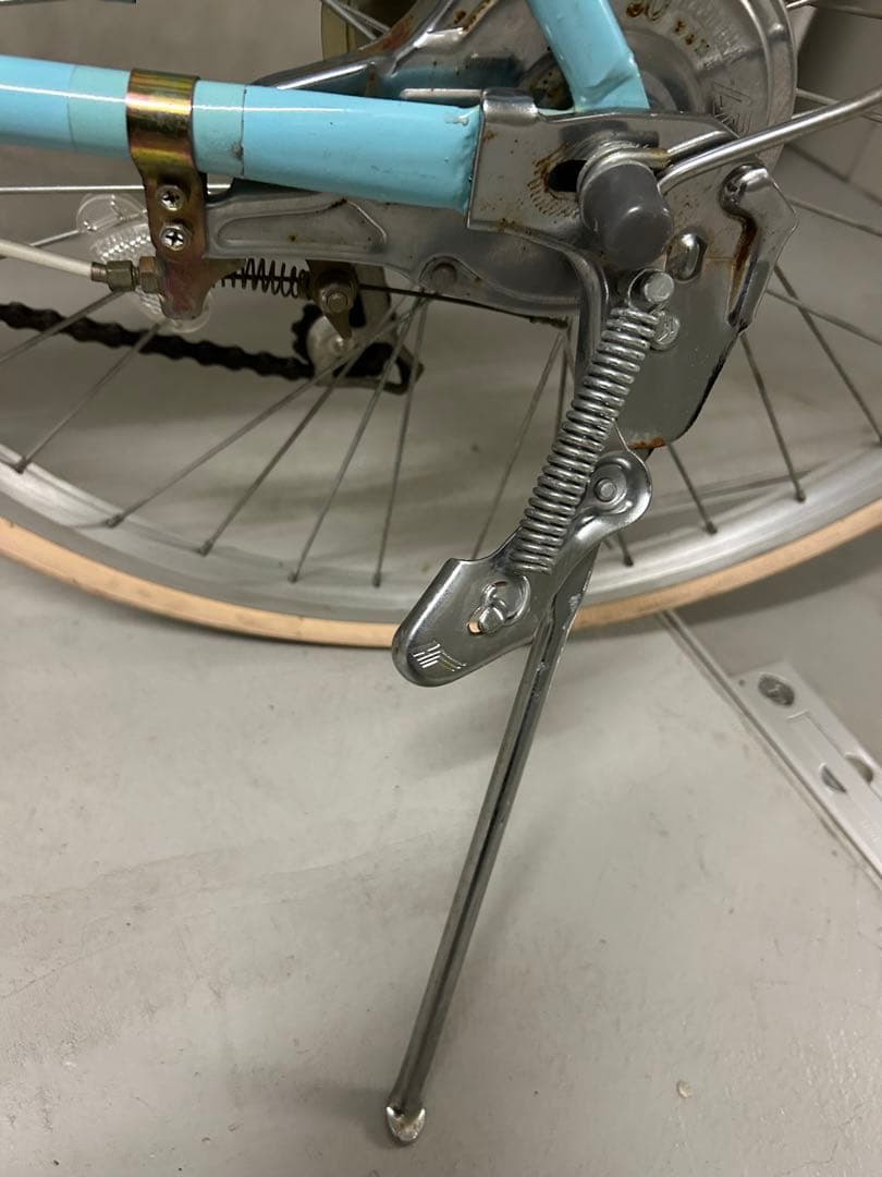 子供用自転車 水色 cafe croissant 24 札幌市　引き渡し