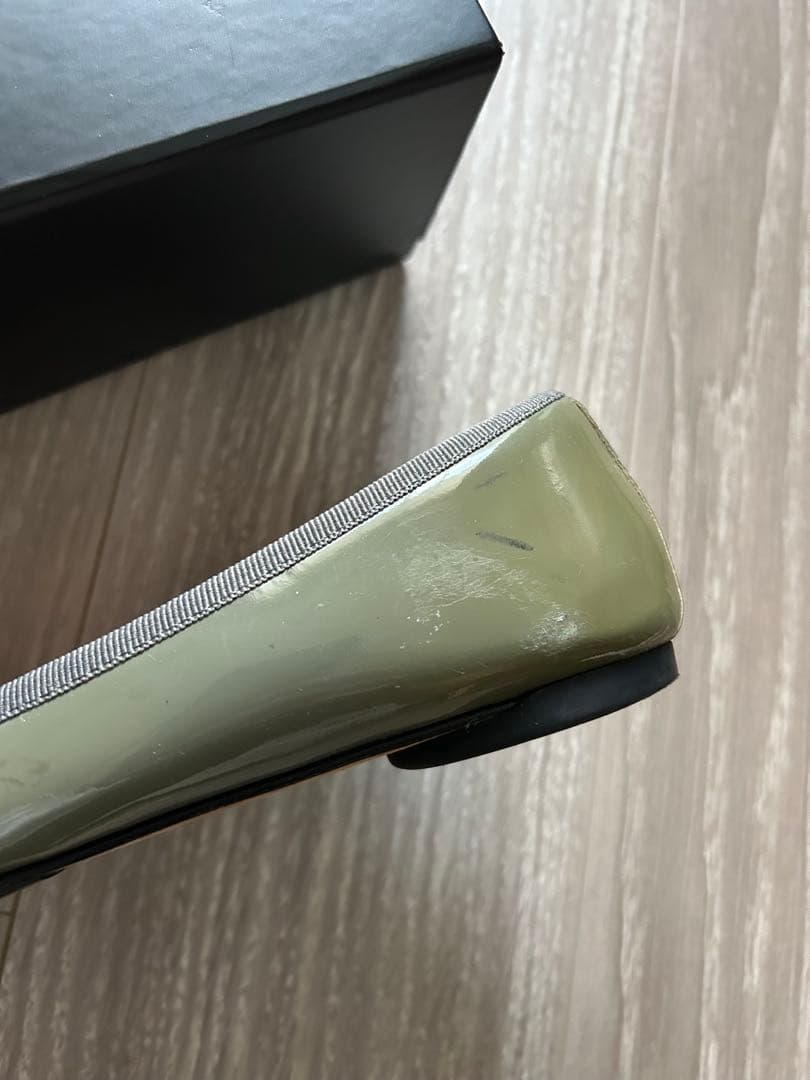 4.2万＋税repetto レペット 38.5/24 バレエシューズ グレー系