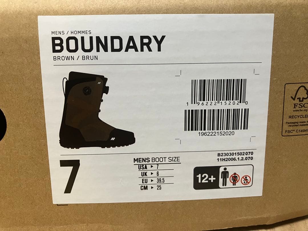 K2 BOA BOUNDARY ブーツ 25cm