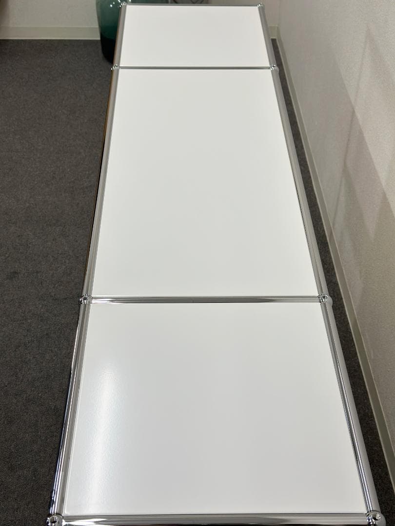 正規品ほぼ未使用品■USMハラー■キャビネットシェルフ　3列2段　ホワイト　鍵無