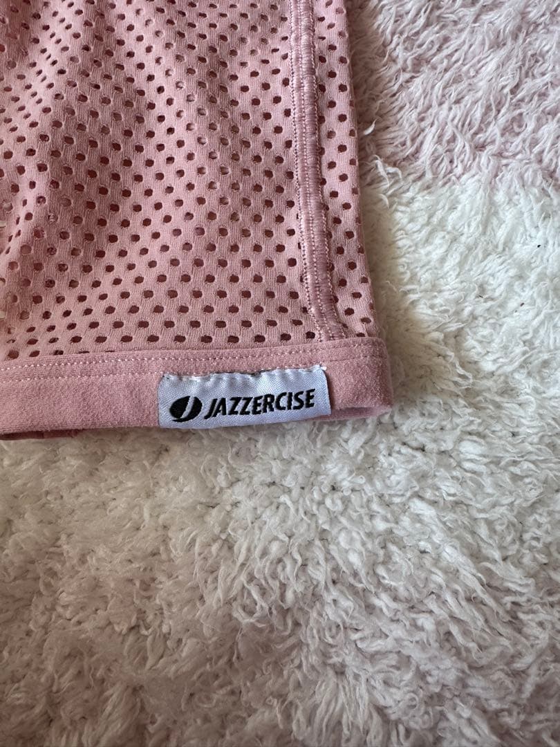 JAZZERCIZE メッシュパネル ピンクレギンス　ジャザサイズ